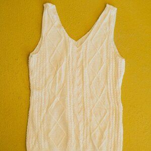 Vintage Cable Knit Tank Top